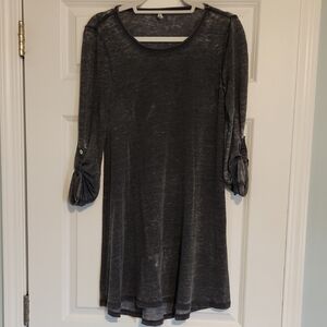 Z Supply Dark Gray Long Sleeve Dress